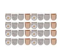 Operitacx 32pcs Shoelace Cord End Clips Shoelace Locks Lovely Premium Iron Material Fix Disassembled and Reused People with Arthritis DIY Repairing Daisy Flower Pattern