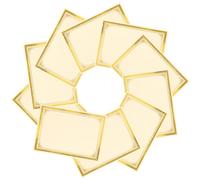 Operitacx 35pcs Blank Certificate Paper Sheets Gold Foil Paper Smooth Writing Experience Delicate Simple Yet Elegant Design for Award Ceremony and Academic Awards