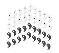 Operitacx 36Pcs Alloy Tai Chi Bagua DIY Pendants Keychain Decorations for Craft Projects Durable Charms for Bracelet Necklace Jewelry Making