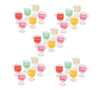Operitacx 36pcs Mini Resin Goblet Charms for DIY Jewelry Making Delicate Pendants for Earrings Necklaces Keyrings Crafts Scrapbooking and Handmade Accessories