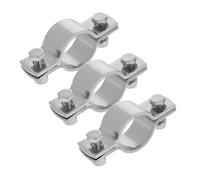 Operitacx 3pcs Adjustable Stainless Steel Hose Clamps for Office Chair Height Adjustment Heavy Duty Cylinder Fixing Clips to Prevent Sinking and Protect Floors
