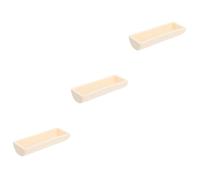 Operitacx 3pcs Alumina Crucible for Labs High Temperature Resistant Corundum Ark Boat Durable Tube Furnace Sintering Dish Long Term Use