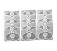 Operitacx 3pcs Book Page Holder Mold DIY Epoxy Craft Mold Thumb Ring Page Holder Mould for Book Lover Craft Project