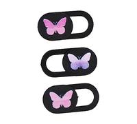 Operitacx 3pcs Butterfly Webcam Cover Slider Privacy Lens Protection for Computers Laptops and Tablets Durable Design for Enhanced Security and Peace of Mind Random Color