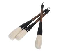Operitacx 3pcs Chinese Calligraphy Brush Professional Sumi Brushes for Writing Drawing Painting Ergonomic Grip for Artists Beginners Large Medium Small for Versatile Use