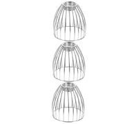 Operitacx 3pcs Creative Mini Iron Art Birdcage Lamp Shade Hollow Light Cover Stylish Light Shade for Pendant Lamps with Middle Hole Durable Frame for Chic Home Lighting Decor