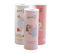 Operitacx 3pcs Cylinder Tissue Roll Hand Paper Portable Facial Tissues Decorative Box Compact Structure Convenient for Organizing Car Use Simple Style Elegant Look