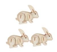 Operitacx 3pcs Engaging DIY Animal Model for Adults Educational Sturdy Assembly for Creative Coloring Painting Activities