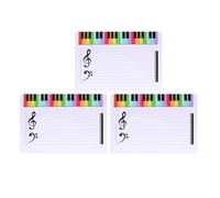Operitacx 3pcs Erasable Music Staff Whiteboards Small Size Writable Stave Boards for Music Teaching Practice Reusable Note Boards for Classroom and Student Use