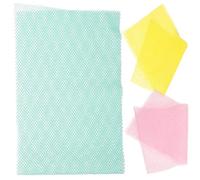 Operitacx 3pcs Exfoliating Back Scrubber Exfoliating Nets 25.15x7.66x0.08in Chinlon Material Foldable Lightweight Bath Scrubber Net for Shower Body Cleansing