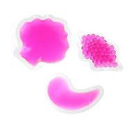 Operitacx 3pcs Face Gel Pad Cold Packs Lips-shaped Ice Pack Pvc Cool Soothing Gel Cold Therapy Relief for Eye and Face Use at Hospital and Health Fairs
