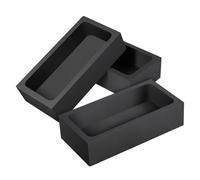 Operitacx 3pcs Graphite Crucible for Metal Melting Durable High Temperature Resistant Graphite Molds Compatible with Various Oil Tanks Easy to Install Furnace Accessory for Petroleum