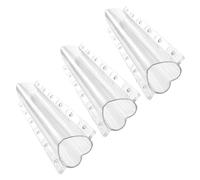 Operitacx 3pcs Heart Shaped Fruit and Vegetable Shaper Molds for Gardening Use, Made of Light and Flexible PC Material, Convenient to Observe Growth and Shape Cucumbers and Melons