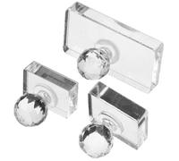 Operitacx 3pcs Highlighter Pressing Mold Eyeshadow Pressing Tray 1.18x1.10x0.79in Plastic On-the-go Touchups for Personal and Professional Use