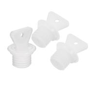 Operitacx 3pcs Leakproof Hot Water Bag Stopper Replacement with High-Temperature Resistant Pp Material, Portable White Bottle Seal Plug for Household and Travel Use in Winter