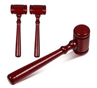 Operitacx 3Pcs Mini Wooden Judge Gavel for Traditional Chinese Style Wooden Hammer for Roleplaying Safe Childrens Judge Cosplay Accessories for Boys