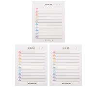 Operitacx 3pcs Multi-function Note Pads for Household to Do List Portable Memo Pads Writing for Students and Office Use