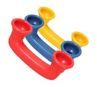 Operitacx 3pcs Phone Early Education Sound Tube Handsets for Speech Therapy Communication Development Red Peacock Blue Yellow
