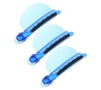 Operitacx 3pcs Plastic Hair Sectioning Clips with Heat Insulation and Firm Grip for Hairdressing and Highlighting Professional Hair Partition Tool for Stylists and Wig Extensions