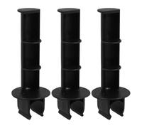 Operitacx 3pcs Plastic Roll Holder Toilet Chair Paper Holder Space-Saving Design Clip-on Installation Black 5.89x1.97x1.97in Bathroom Commode Chair Home Use