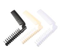 Operitacx 3pcs Portable Folding Comb Hair Travel Comb Compact Foldable Plastic Brush Suitable for Hair Types and Styles Anyone Personal Household Use