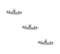 Operitacx 3pcs Rain Shower Head Round Corrosion Resistant Bathroom Sprayer with Smooth Surface Easy Installation for Hotel and Home Use