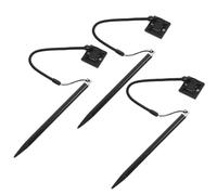 Operitacx 3pcs Replacement Stylus Pens for Resistive Touch Screens with Spring Lanyard and Fixed Base, Precision Writing Aluminum and Copper Pens for Navigation Systems and Resistive Screen