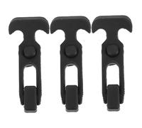 Operitacx 3pcs Rubber Elastic T Handle Draw Latches for Tool Boxes Cooler Covers Vibration Absorption Durable Toolbox Lock Hasp for Automotive Construction Machinery