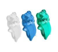 Operitacx 3PCS Silicone Bear Mouse Wrist Rest Gel Cushion Clear Transparent Soft Cooling Support Pads for Office Home Desk Computer with Cute Ergonomic Design