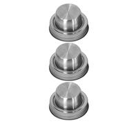 Operitacx 3pcs Stainless Steel Cocktail Shaker Lids for Salt Pepper Cinnamon Shaker Cap for Mason Jars Home Commercial Use