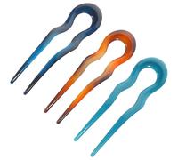 Operitacx 3pcs U Shape Hair Forks French Pins Vintage Hair Accessories for Women Compact PC Material Suitable for Everyday Wear and Proms
