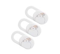 Operitacx 3Pcs Webcam Cover Slide Privacy Protectors for Laptop Tablet Phone Ultra Thin Camera Covers with Easy Slide Function Stylish Cartoon Sleepy Bunny Design for