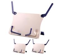 Operitacx 3pcs White Plastic Portable Music Stand for Sheet Music and Textbooks with Adjustable Viewing Angles and Space Saving Design, for Rehearsal Rooms and Group Lessons