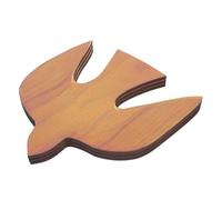 Operitacx 3pcs Wooden Dove Wall Art Natural Pigeon Hanging Pendant Decorative Bird Sculpture for Home Kitchen Bedroom Nursery Balcony Peace Symbol Ornament