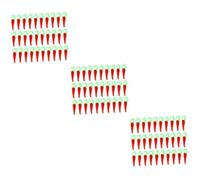 Operitacx 3sets Red Pepper Loose Beads Charms for DIY Jewelry Making for Necklaces Bracelets Crafts Versatile Decorative Accessories Shiny Fashion Design 100pcs*3