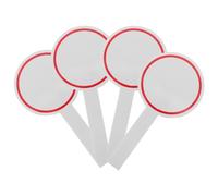 Operitacx 4-Pack Foam Writable Scoreboards 7.87X3.94 Inch Dry Erase Boards for Sports Events Team Games Voting Handheld Scoring Cards for Coaches Referees