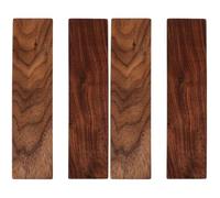 Operitacx 4 Pcs Carving Walnut Wood Block Timber, 20cm Black Walnut Wooden Panel Unfinished Craft Whittling Kit for Beginner Adults