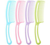 Operitacx 4 Pcs Hair Detangling Comb Wavy Tooth Comb 8.45x1.77x0.20in Lightweight Plastic Styling Tool for Men Women Delicate and Simple Appearance