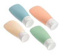 Operitacx 4 Pcs Leakproof Bottle Refillable Bottles 4.72x1.97x1.18in Portable Lightweight Plastic Storage Containers for Travel with Bag