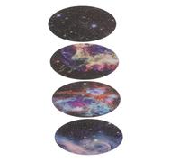 Operitacx 4 Pcs Round Magnetic Disc Phone Stickers Adhesive Metal Plates for Magnetic Car Holders Compatible Smartphones Variety Color Set