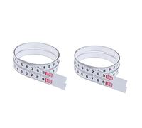 Operitacx 4 Pcs Self Adhesive Steel Miter Scale Tape Measure for Woodworking with Metric Ruler Durable Hardness Wear Resistant Double Paint for Miter Saw and Track Applications