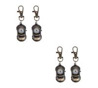 Operitacx 4 Pcs Vintage Car Shape Pocket Watch for Men and Women, Titanium