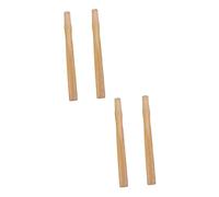 Operitacx 4 pcs Wooden Replacement Hammer Handles Long Natural Grain Grip Skid Shockproof Ball Peen Club Hammer Handle Easy Install Durable Replacement Parts for Construction and Demolition