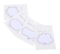 Operitacx 4 Sets Creative Dialogue Box Sticky Tab Self-adhesive Memo Pads 30pcs Paper Strong Adhesion High Efficiency Practical Memo Stickers for Home and School