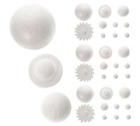 Operitacx 4 Sets DIY Solar System Balls Kit for Unfinished Foam Balls for School Projects Creative Parent Crafts Educational for Imagination and Manual Skills Total