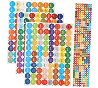 Operitacx 4 Sets Essential Oil Bottle Cap Labels Sticker Tags for Roller Sample Storage Bottles Easy Peel Off for Quick Identification and Organization