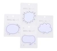 Operitacx 4 Sets Sticky Tab Self-adhesive Memo Pads Dialogue Box Shape Creative Paper 30pcs High Efficiency Versatile Usage for Home Office