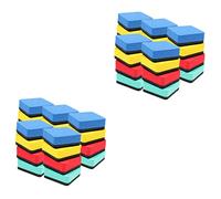 Operitacx 40 Pcs Magnetic Dry Erase Erasers Washable Eva Felt Whiteboard Erasers with Comfortable Grip Lightweight and Portable Chalkboard Cleaner for School Office Home Use