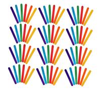 Operitacx 400pcs Colored Popsicle Sticks Assorted Wooden Craft Lollipop Sticks for DIY Art Projects Baking Craft Supplies Reusable Ice Pop for School Science Fairs and Party Decorations