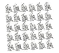 Operitacx 40pcs Alloy Angel Wing Charms Praying Angel Pendants for DIY Jewelry Making Craft Charms Suitable for Necklaces Bracelets Keychains
